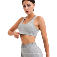 Roupa de ioga para mulheres Ginástica de ginástica Alta de cintura com sutiã esportivo conjunto de ioga de duas peças